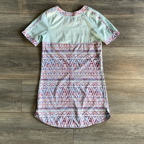 Ivivva by Lululemon geometric print short sleeve dress size 12 - Picture 4 of 10
